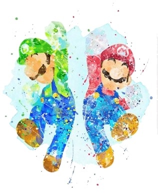 Logo Jeux Vidéos Mario Luigi